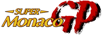 Super Monaco GP logo for Sega Genesis